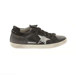 Golden Goose Superstar Black Sneakers Sz 37 - Like New